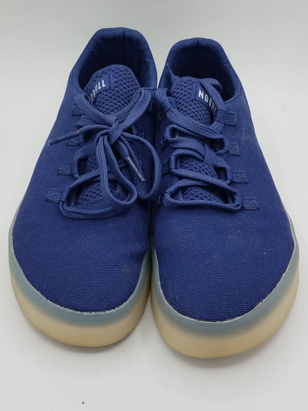NOBULL Rec Canvas Trainer Knit Blue Clear M 12/W 13.5 Shoes Sneaker Crossfit